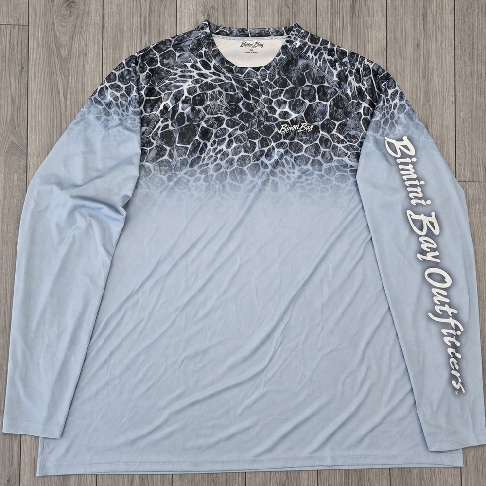 Bimini Bay Outfitters Fishing Shirt Mens 3XL Long Sleeve  Performance UV Shirt